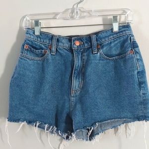 Victoria Secret Pink 100 percent cotton high rise jean shorts